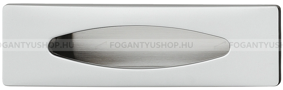 HAFELE Bútorfogantyú - 96 151.74 - furattáv 96 mm - Matt króm MCrL - Zink fém ötvözet - Bútorajtó felületébe marható, süllyeszthető fém fogantyú