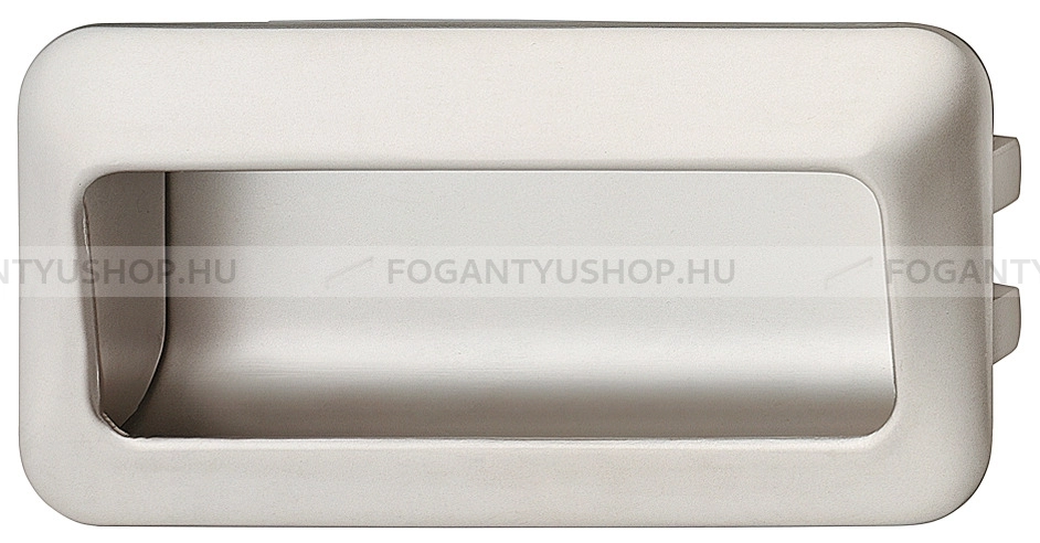 HAFELE Bútorfogantyú - 96 155.00 - furattáv 96 mm - Matt nikkel MNiL - Zink fém ötvözet - Bútorajtó felületébe marható, süllyeszthető fém fogantyú