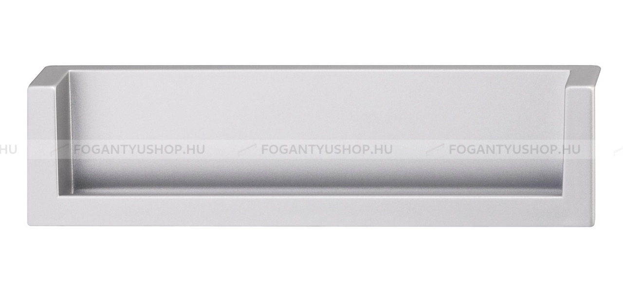 HAFELE Fogantyú - 160 151.47 - furattáv 160 mm - Alumínium MCrE - Zink fém ötvözet - Bútorajtó élébe marható, süllyeszthető fém fogantyú