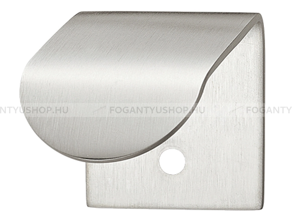 HAFELE Bútor fogantyú - 100.57 - 1 furatos - Ezüst inox (szálcsiszolt) SNiL - Inox - Bútorajtó élére ültethető fém fogantyú
