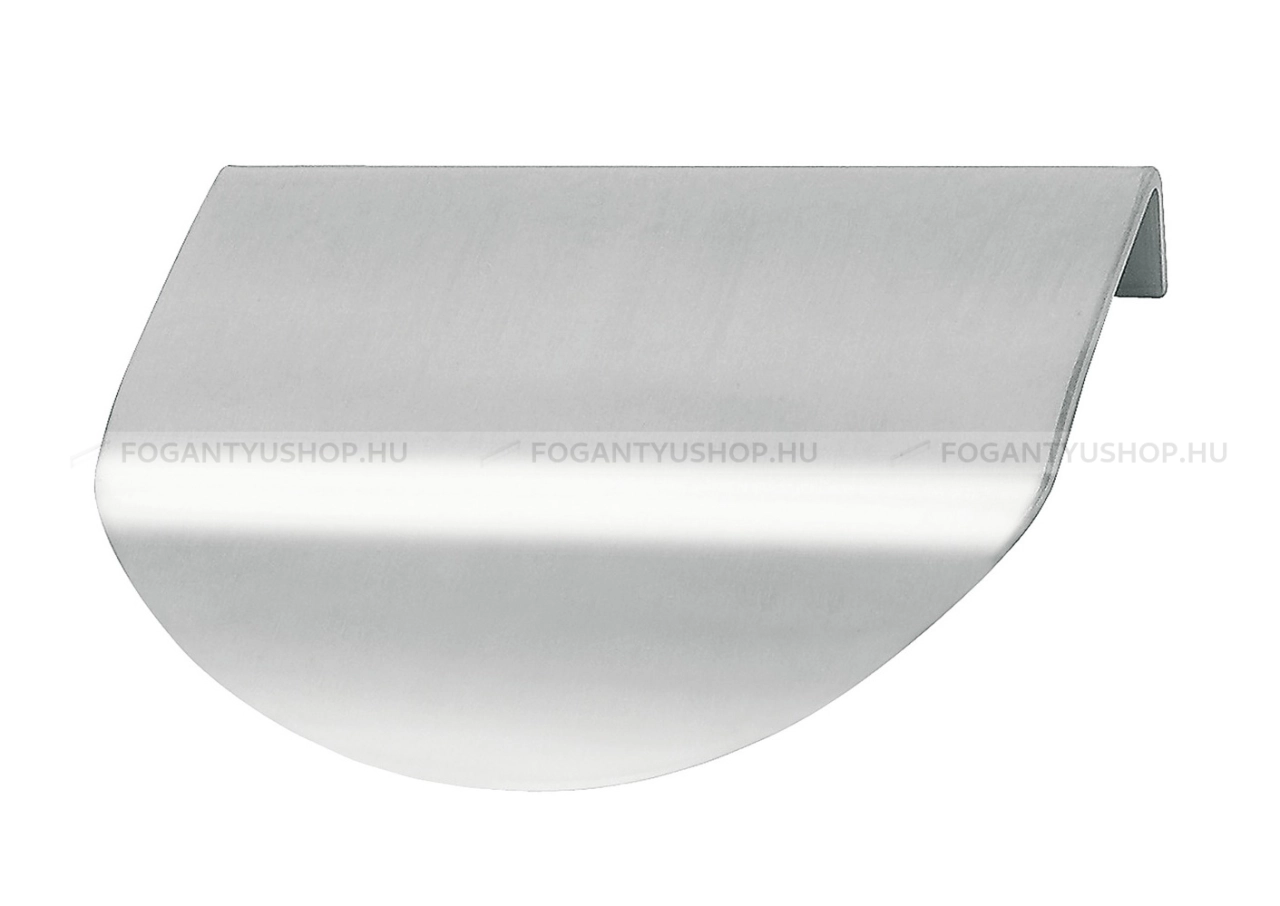 HAFELE Bútor fogantyú - 64 115.89 - furattáv 64 mm - Ezüst inox (szálcsiszolt) SNiL - Inox - Bútorajtó élére ültethető fém fogantyú