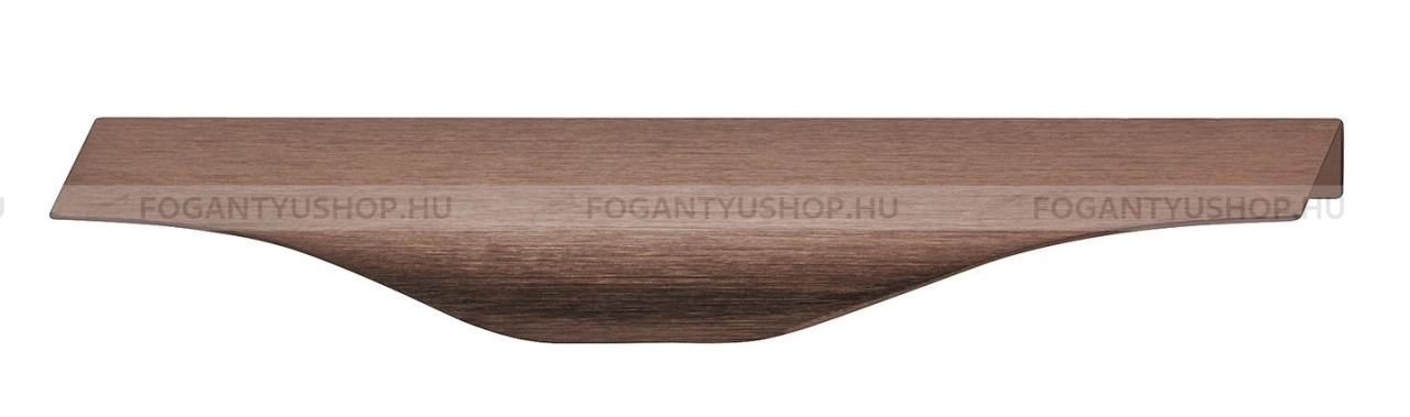HAFELE Bútor fogantyú - 126.45 - Szálcsiszolt antik bronz  - Alumínium - Bútorajtó élére ültethető színes fém fogantyú