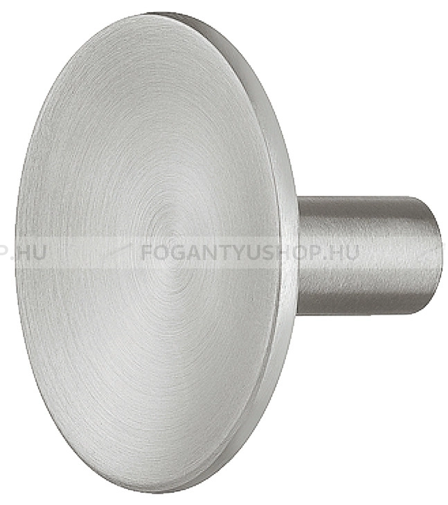 HAFELE Gomb fogantyú - 134.81 - 1 furatos - Ezüst inox (szálcsiszolt) SNiL - Inox - Fém gombfogantyú, bútorgomb (szögletes, kerek)