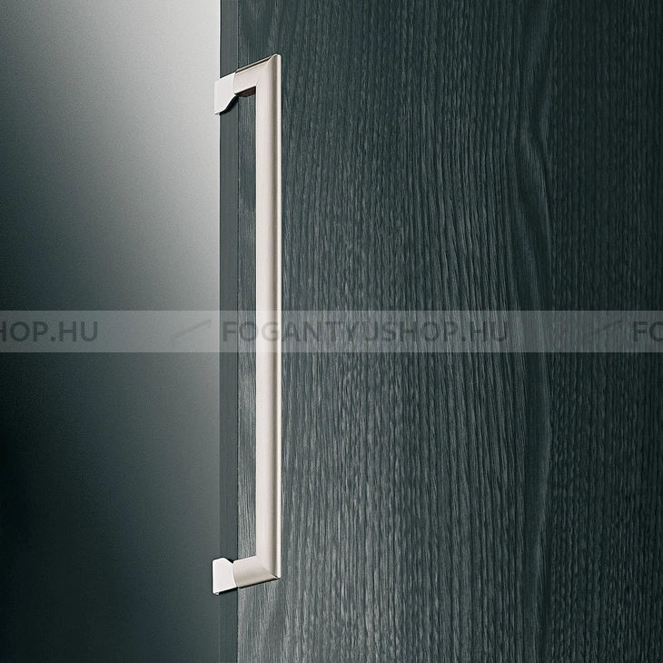 HAFELE Bútor fogantyú - 256 103.98 - furattáv 256 mm - Ezüst inox (szálcsiszolt) SNiL - Zink fém ötvözet - Bútorajtó élére ültethető fém fogantyú