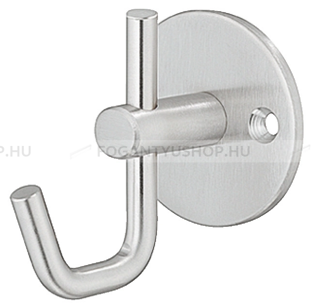 HAFELE Kabát fogas - 32 842.32 - Ezüst inox (szálcsiszolt) SNiL - Acél fém - Egy akasztós fogas