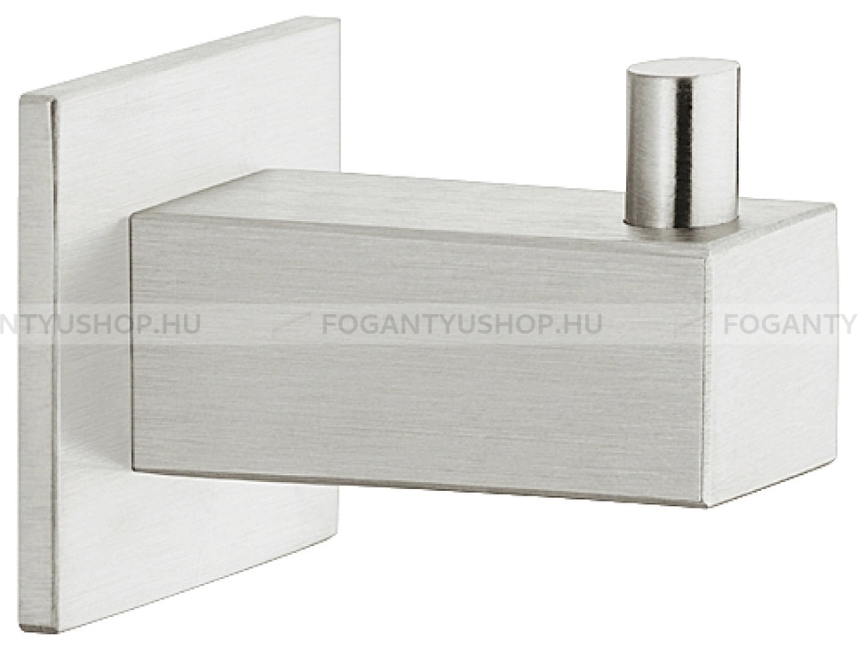 HAFELE Kabát fogas - 842.57 - Ezüst inox (szálcsiszolt) SNiL - Acél fém - Egy akasztós fogas