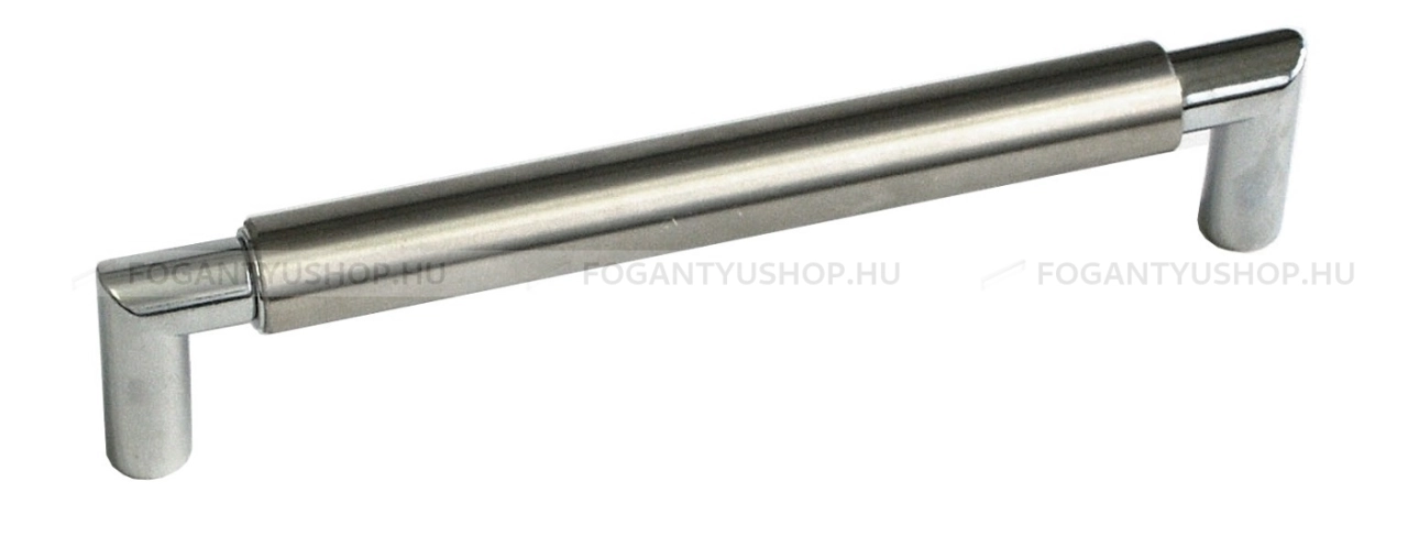 GRIMME Bútor fogantyú - 160 FG08261019.29.0 - furattáv 160 mm - Fényes króm Cr, Ezüst inox (szálcsiszolt) SNiL - Zamak fém ötvözet - Egy méretben gyártott fém bútorfogantyú