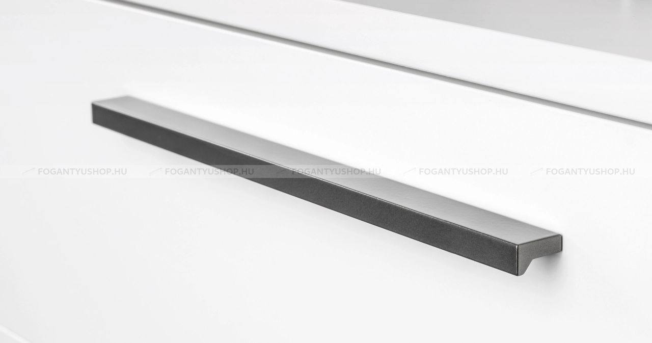 VIEFE Bútor fogantyú - ANGLE LM23 - Metál szürke LM23 - Alumínium - Több méretben gyártott fém bútorfogantyú