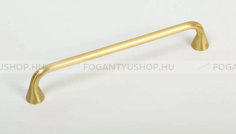 VIEFE Bútor fogantyú - BELLA 160 - furattáv 160 mm - Csiszolt arany Z28 - Zamak fém ötvözet - Egy méretben gyártott színes fém bútorfogantyú