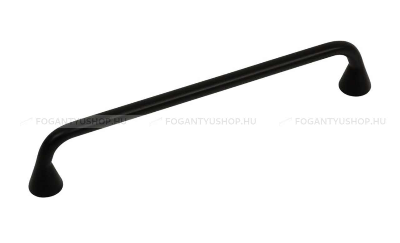 VIEFE Fogantyú - BELLA 160 Festett - furattáv 160 mm - Festett fekete BlackL - Zamak fém ötvözet - Egy méretben gyártott színes fém bútorfogantyú
