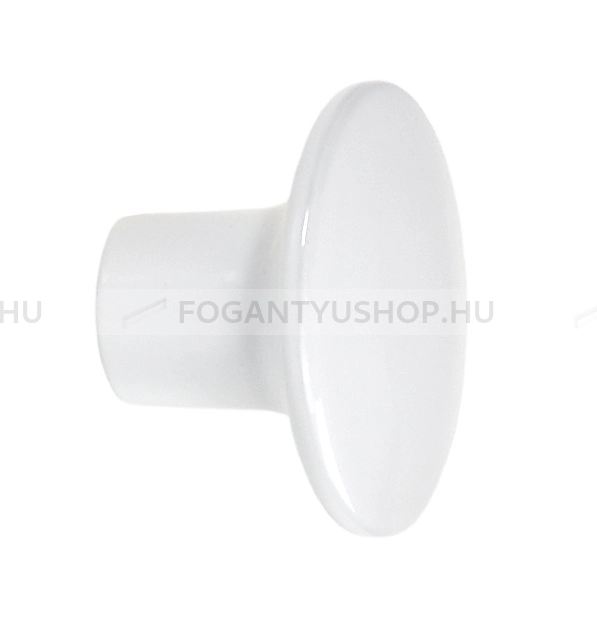 SCHWINN Gomb fogantyú - 2022 - 1 furatos - Festett fehér WhiteL - Zamak fém ötvözet - Színes fém gombfogantyú, bútorgomb