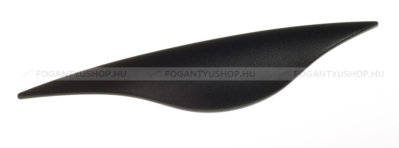 SCHWINN Fogantyú - 128 2225 - furattáv 128 mm - Strukturált fekete  - Zamak fém ötvözet - Bútorajtó élére ültethető színes fém fogantyú