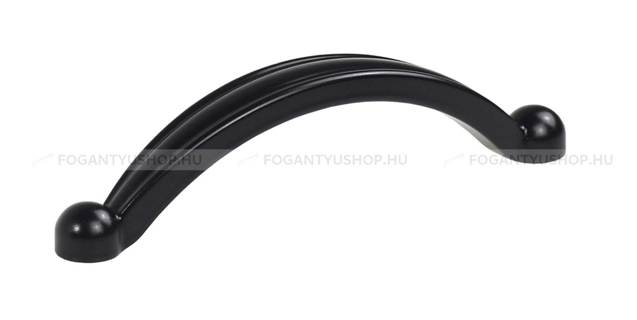 SCHWINN Bútor fogantyú - 2232 - Festett fekete BlackL - Zamak fém ötvözet - Több méretben gyártott színes fém bútorfogantyú