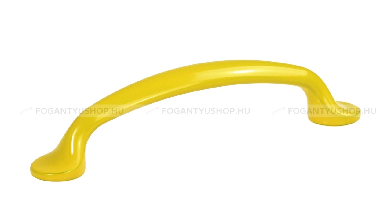SCHWINN Bútor fogantyú - 96 2342 - furattáv 96 mm - Sárga  - Zamak fém ötvözet - Egy méretben gyártott színes fém bútorfogantyú