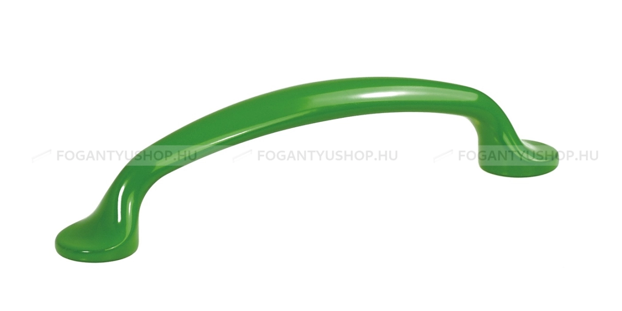 SCHWINN Bútor fogantyú - 96 2342 - furattáv 96 mm - Zöld  - Zamak fém ötvözet - Egy méretben gyártott színes fém bútorfogantyú
