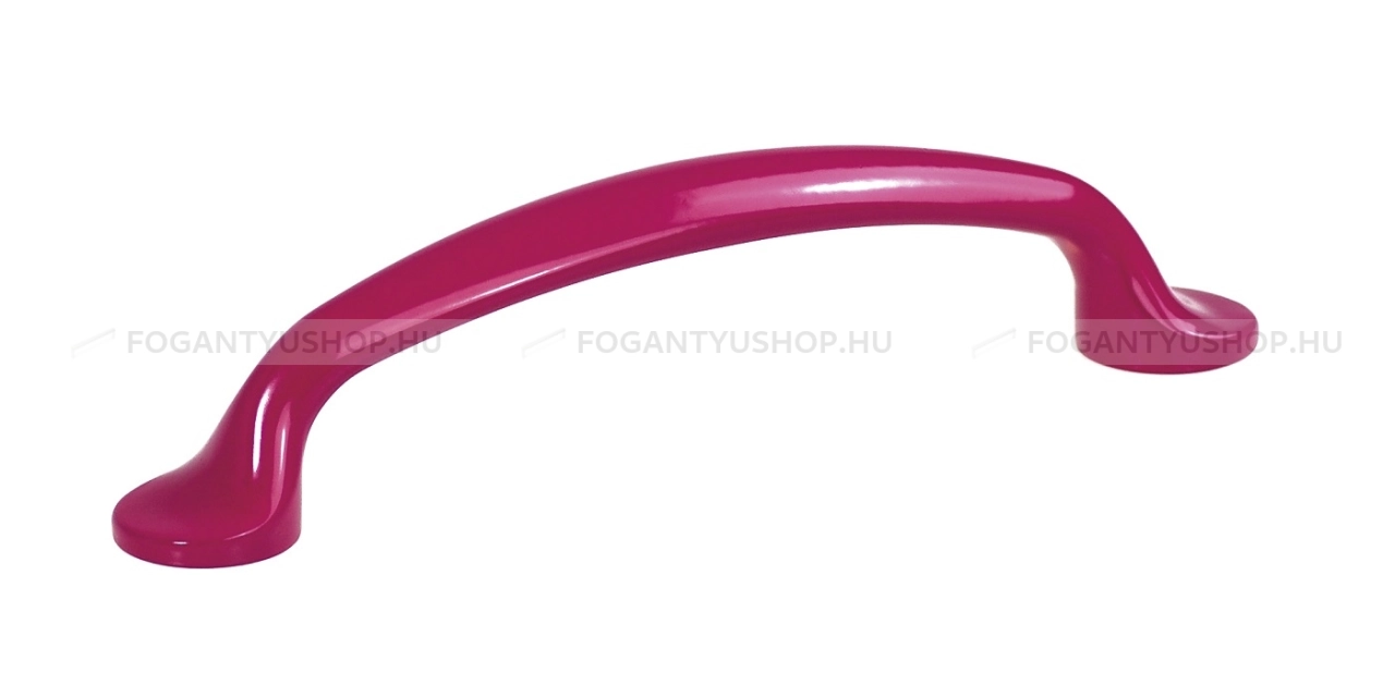 SCHWINN Fogantyú - 96 2342 - furattáv 96 mm - Rózsaszín  - Zamak fém ötvözet - Egy méretben gyártott színes fém bútorfogantyú