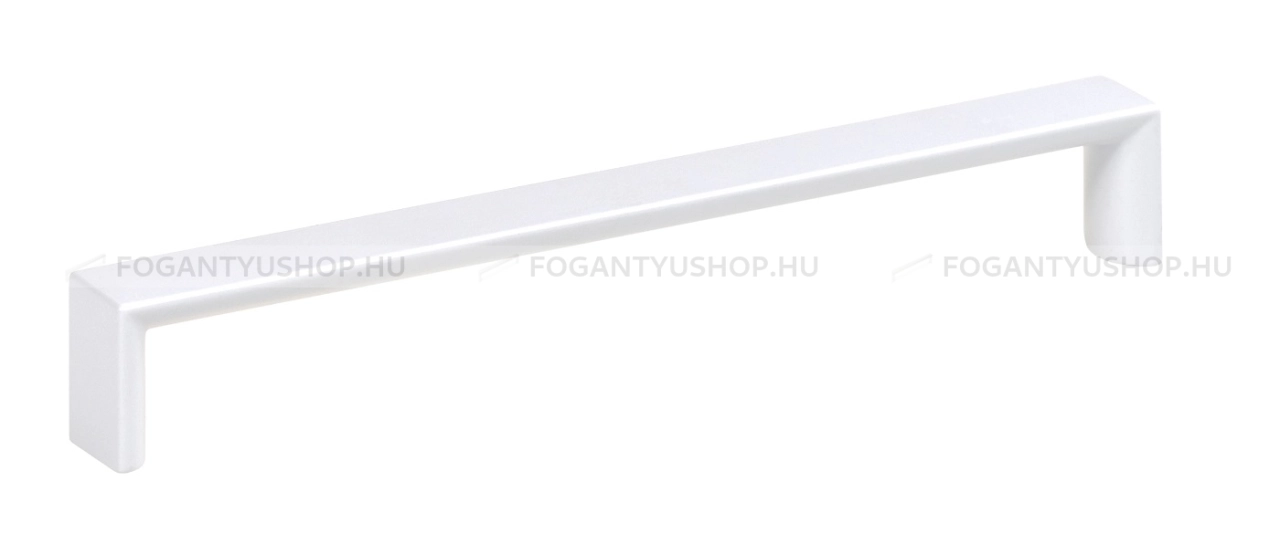 SCHWINN Fogantyú - 2389 Festett - Festett fehér WhiteL - Zamak fém ötvözet - Több méretben gyártott színes fém bútorfogantyú