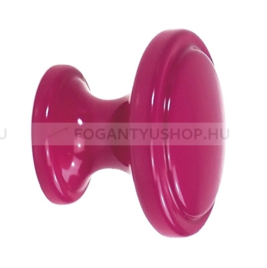 SCHWINN Gombfogantyú - 2786 - 1 furatos - Rózsaszín  - Zamak fém ötvözet - Színes fém gombfogantyú, bútorgomb