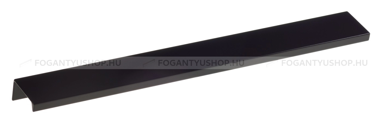 SCHWINN Bútorfogantyú - 4394 BlackL - Festett fekete BlackL - Alumínium - Bútorajtó élére ültethető színes fém fogantyú