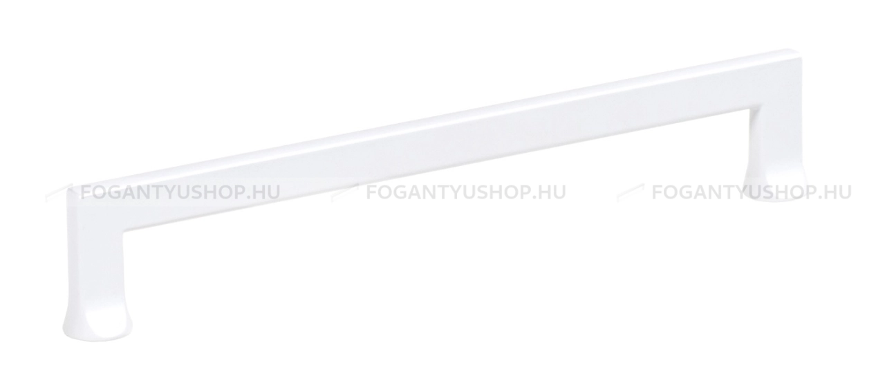 SCHWINN Bútor fogantyú - 160 Z273 - furattáv 160 mm - Festett fehér WhiteL - Zamak fém ötvözet - Egy méretben gyártott színes fém bútorfogantyú
