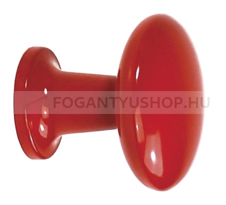 SCHWINN Gombfogantyú - Piros - 1 furatos - Piros rdeca1 410 - Zamak fém ötvözet - Színes fém gombfogantyú, bútorgomb