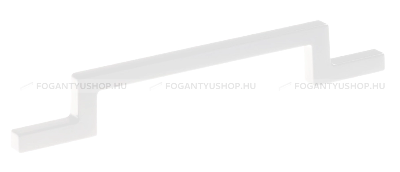 SCHWINN Bútorfogantyú - 128 Z303 - furattáv 128 mm - Festett fehér WhiteL - Zamak fém ötvözet - Egy méretben gyártott színes fém bútorfogantyú
