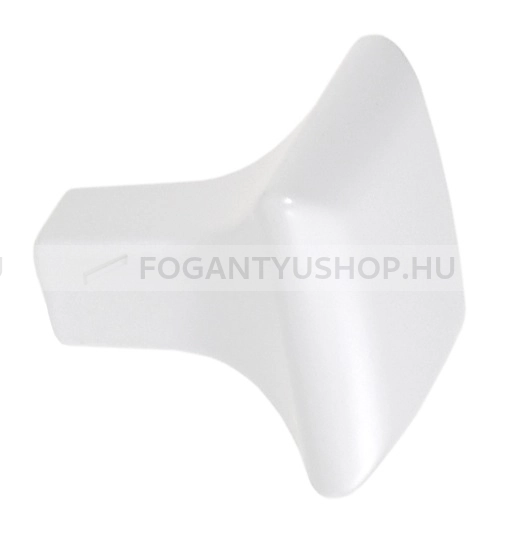 SCHWINN Bútorgomb - 2991 - 1 furatos - Festett fehér WhiteL - Zamak fém ötvözet - Színes fém gombfogantyú, bútorgomb