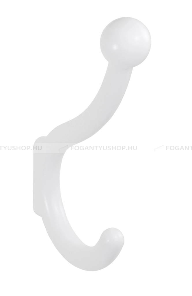 SCHWINN Fogas - 32 2071 - Festett fehér WhiteL - Zamak fém ötvözet - Kombinált, kalaptartós fogas