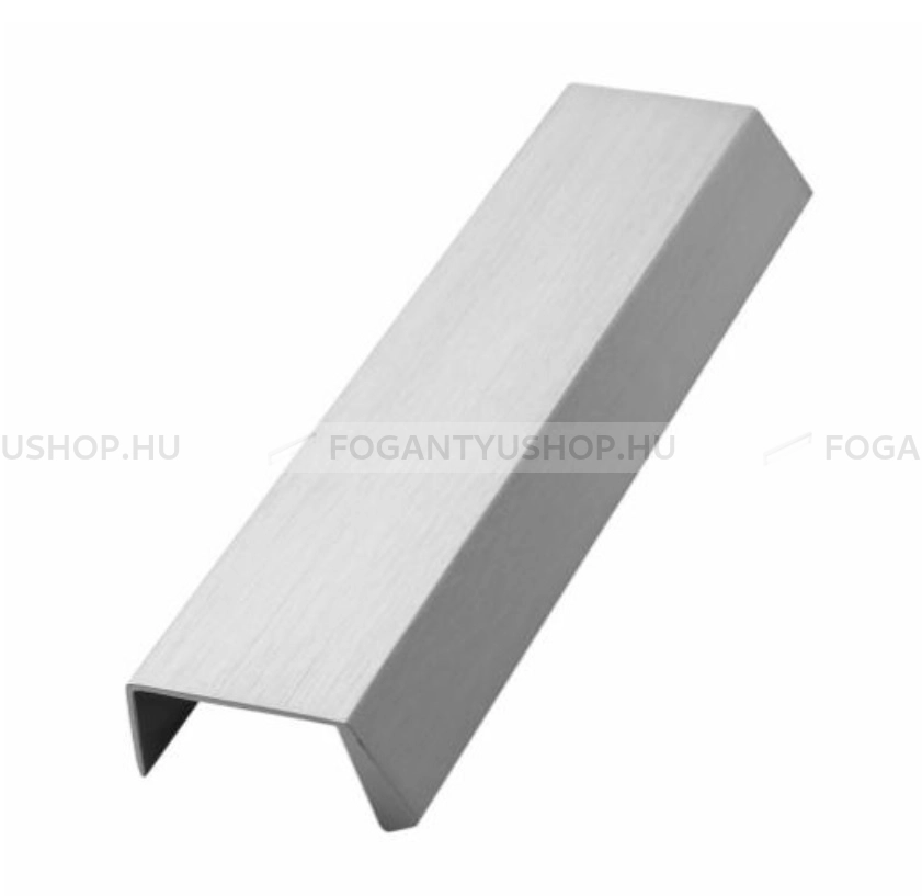 FURNIPART Fogantyú - BENCH - Szálcsiszolt 66 - Alumínium - Bútorajtó élére ültethető fém fogantyú
