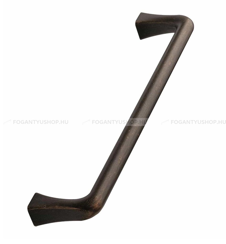 FURNIPART Bútor fogantyú - CONCAVE 160 - furattáv 160 mm - Antik barna 23 - Zamak fém ötvözet - Klasszikus, vintage, antik fém bútorfogantyú