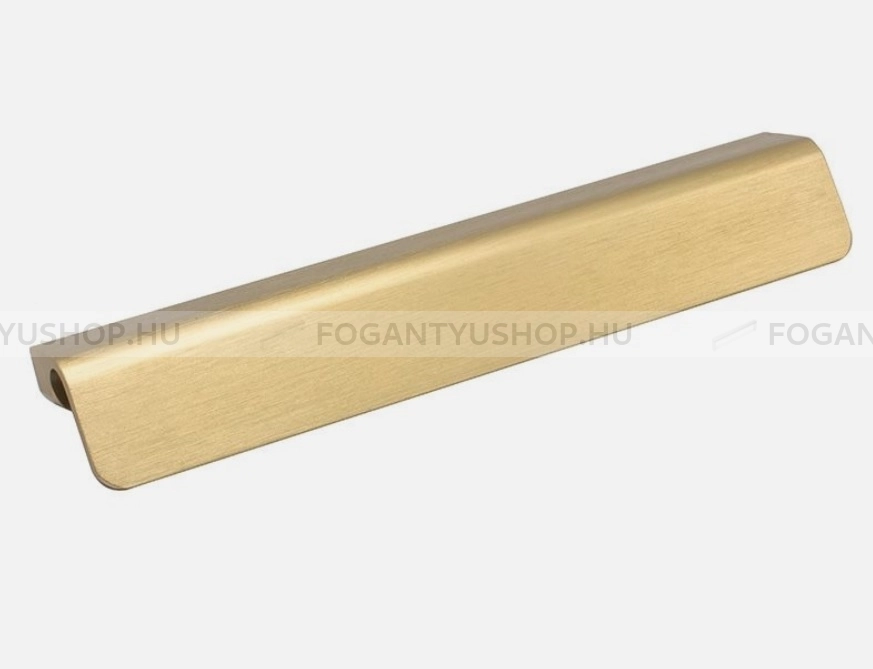 FURNIPART Fogantyú - FRINGE 160 I. - furattáv 160 mm - Csiszolt sárgaréz 31 - Alumínium - Egy méretben gyártott színes fém bútorfogantyú