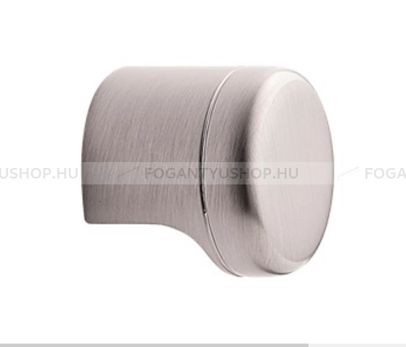 FURNIPART Gomb fogantyú - POINT - 1 furatos - Szálcsiszolt 66 - Zamak fém ötvözet - Fém gombfogantyú, bútorgomb (szögletes, kerek)