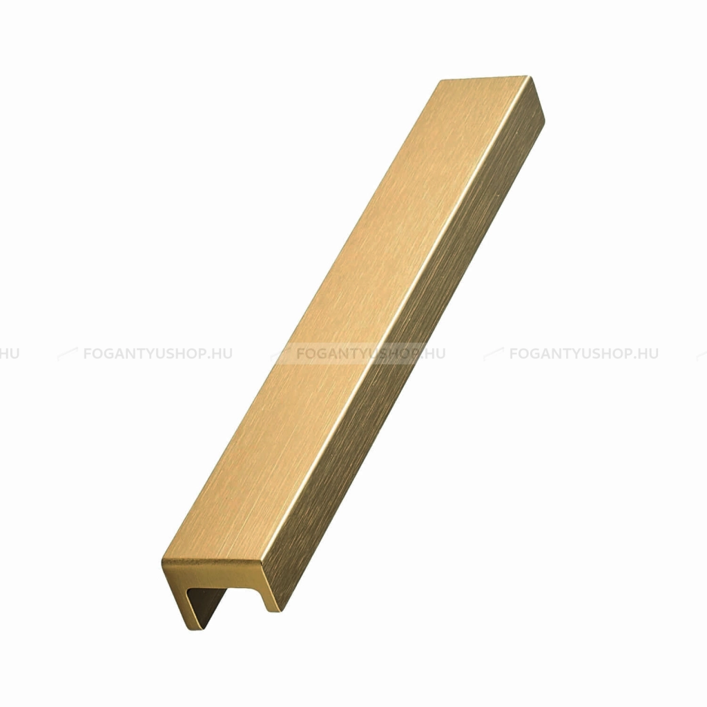 FURNIPART Bútor fogantyú - STATION HANDLE II. - Csiszolt sárgaréz 31 - Alumínium - Több méretben gyártott színes fém bútorfogantyú
