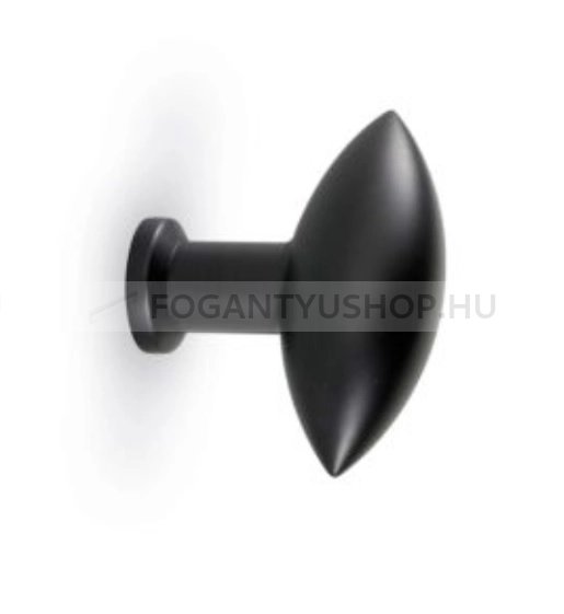FURNIPART Bútorfogantyú - ZEPPELIN Festett - 1 furatos - Fekete matt 99/OR - Zamak fém ötvözet - Egy méretben gyártott színes fém bútorfogantyú