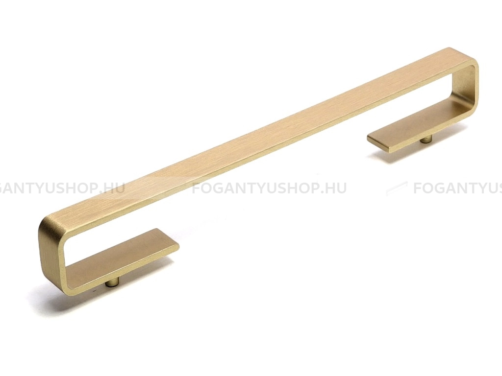 RUJZ DESIGN Bútor fogantyú - 160 618.15b - furattáv 160 mm - Szálcsiszolt arany  - Alumínium - Több méretben gyártott színes fém bútorfogantyú