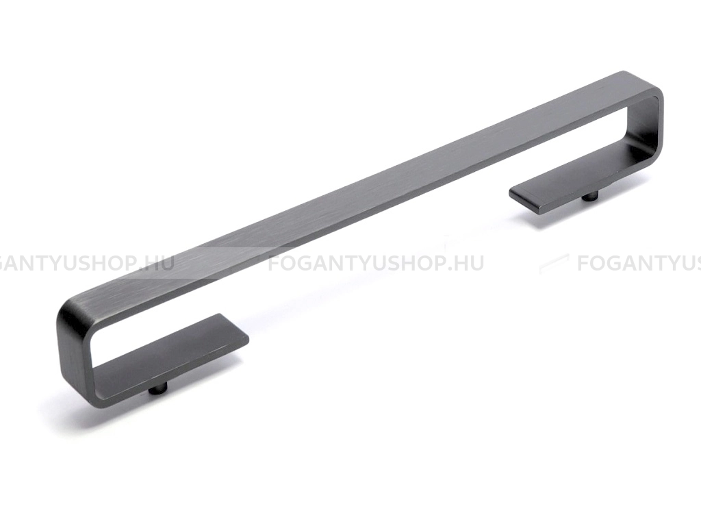 RUJZ DESIGN Bútor fogantyú - 160 618.15b - furattáv 160 mm - Szálcsiszolt szürke  - Alumínium - Több méretben gyártott színes fém bútorfogantyú