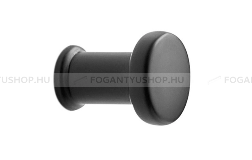 FURNIPART Gomb fogantyú - GATE KNOB Festett - 1 furatos - Matt fekete 99 - Zamak fém ötvözet - Színes fém gombfogantyú, bútorgomb
