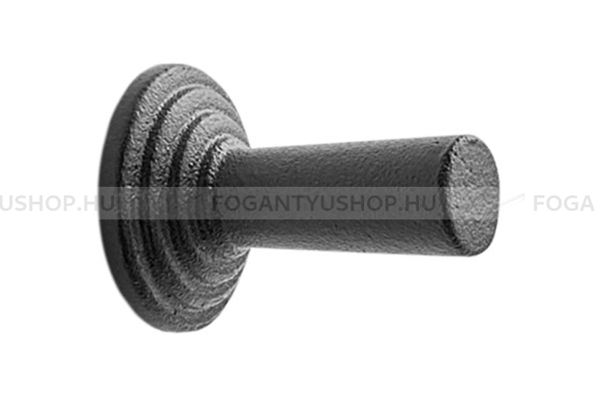 FURNIPART Gomb fogantyú - MOTION KNOB - 1 furatos - Strukturált fekete  - Akril műanyag - Színes fém gombfogantyú, bútorgomb