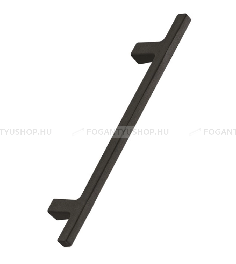 FURNIPART Fogantyú - PEN 128 Öntöttvas 9005 - furattáv 128 mm - Fekete 9005 - Akril műanyag - Egy méretben gyártott színes fém bútorfogantyú