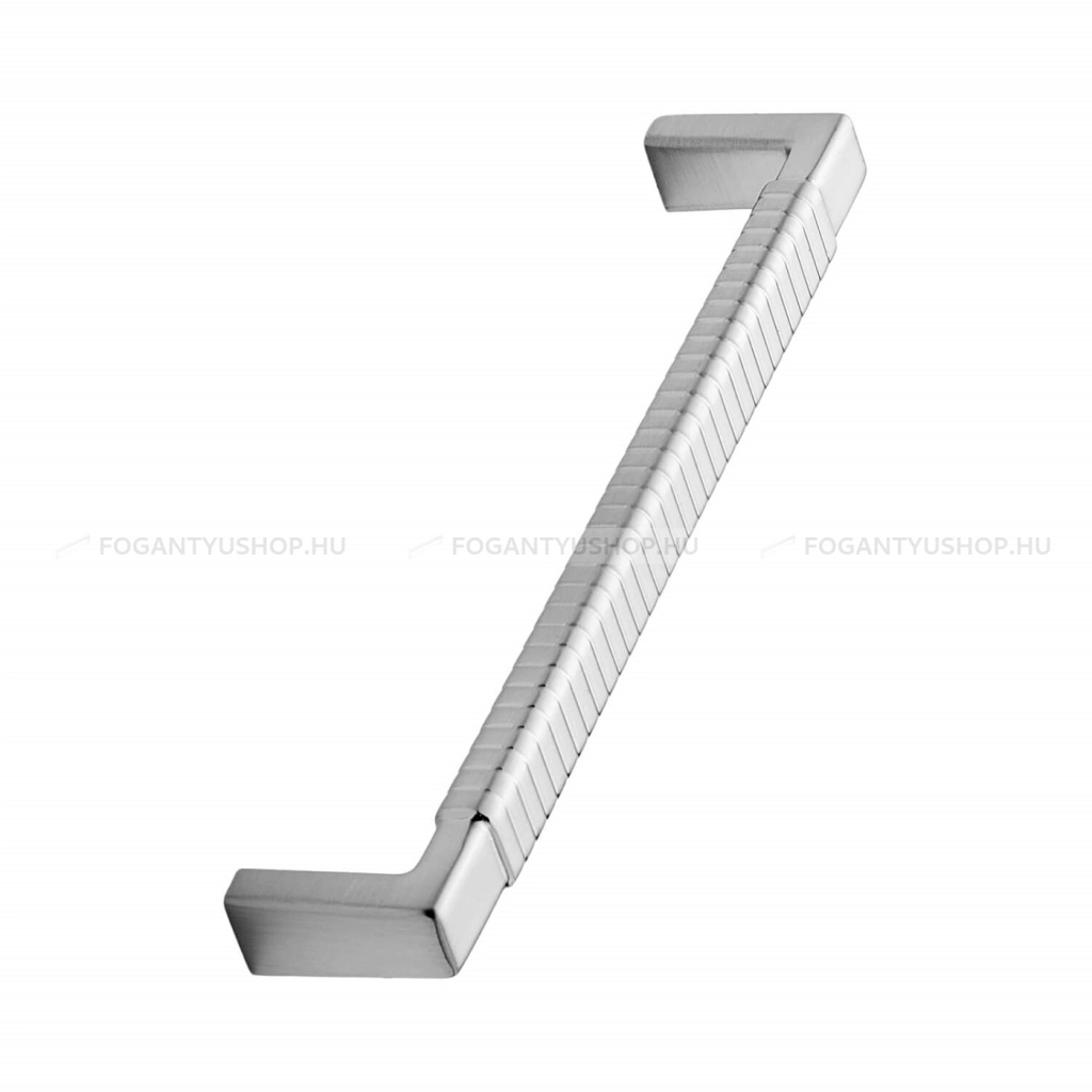FURNIPART Bútor fogantyú - RATTAN 160 - furattáv 160 mm - Ezüst inox (szálcsiszolt) SNiL - Zamak fém ötvözet - Egy méretben gyártott fém bútorfogantyú