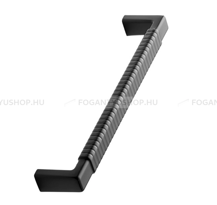 FURNIPART Fogantyú - RATTAN 160 Festett - furattáv 160 mm - Festett fekete BlackL - Zamak fém ötvözet - Egy méretben gyártott színes fém bútorfogantyú