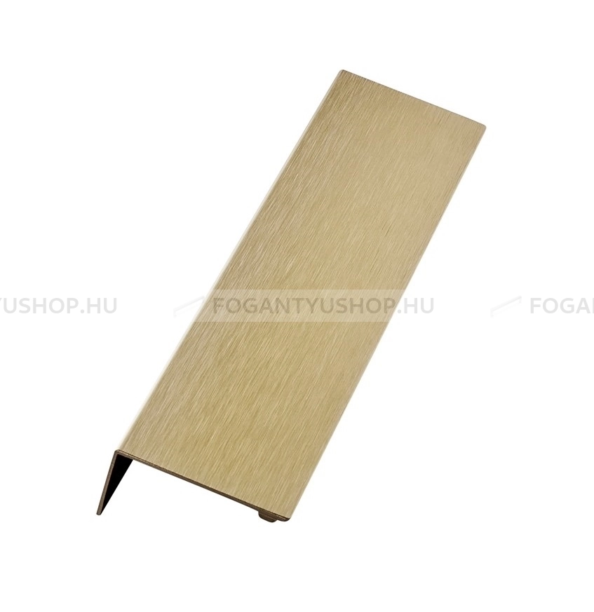 FURNIPART Bútor fogantyú - SHEET - Szálcsiszolt sárgaréz II. 31 - Alumínium - Bútorajtó élére ültethető színes fém fogantyú