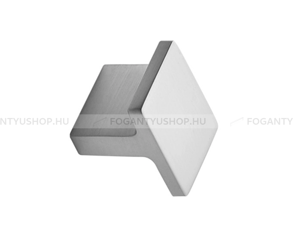 FURNIPART Gombfogantyú - TRANSIT KNOB 16 - furattáv 16 mm - Szálcsiszolt 66 - Zamak fém ötvözet - Fém gombfogantyú, bútorgomb (szögletes, kerek)