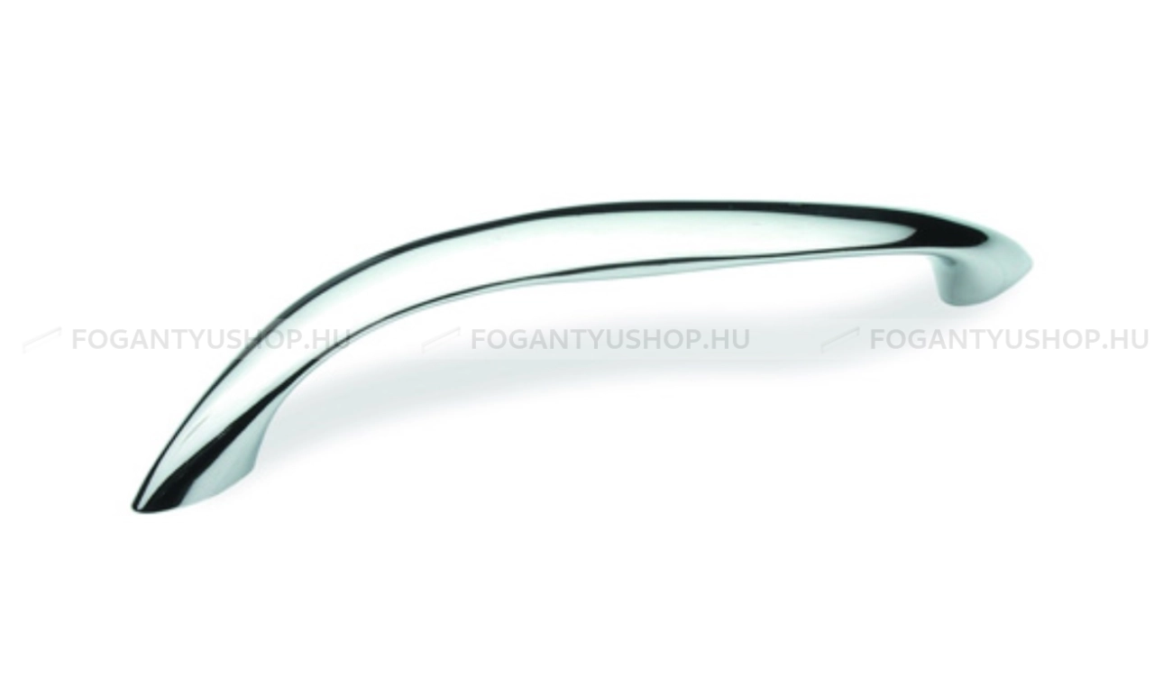 RUJZ DESIGN Fogantyú - 128 281.18 - furattáv 128 mm - Fényes króm Cr - Zamak fém ötvözet - Egy méretben gyártott fém bútorfogantyú