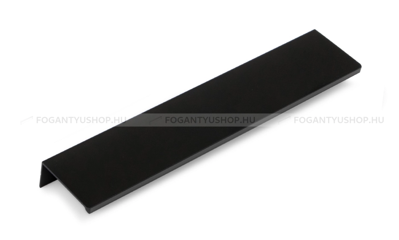 EMUCA Fogantyú - SETUBAL 128 Festett - furattáv 128 mm - Festett fekete BlackL - Alumínium - Bútorajtó élére ültethető színes fém fogantyú