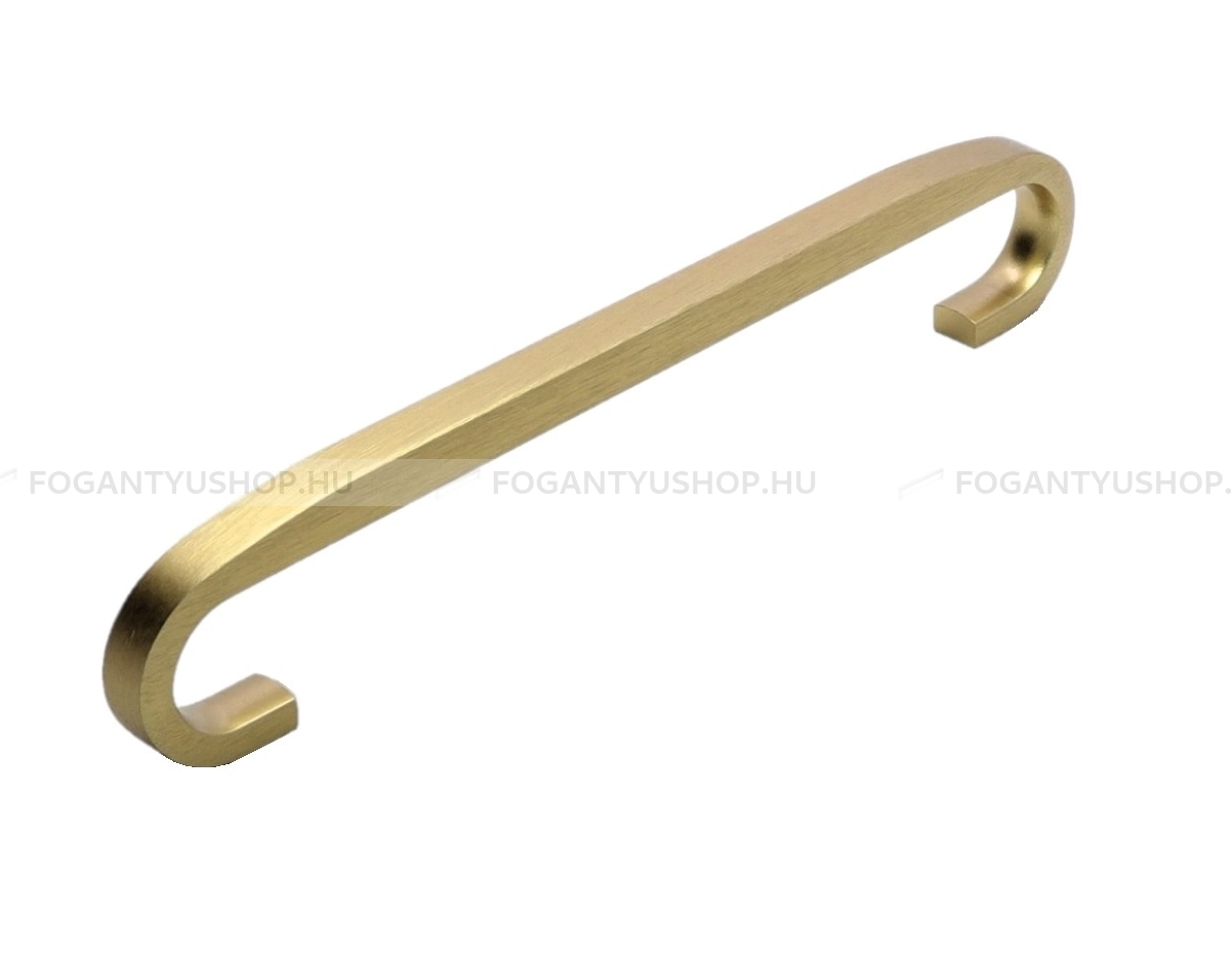RUJZ DESIGN Bútorfogantyú - 160 619.10 - furattáv 160 mm - Szálcsiszolt arany  - Alumínium - Egy méretben gyártott színes fém bútorfogantyú