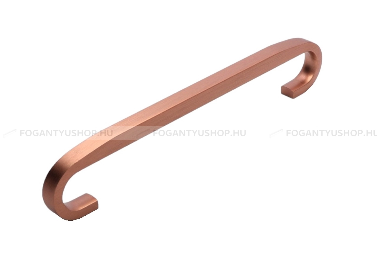 RUJZ DESIGN Bútorfogantyú - 160 619.10 - furattáv 160 mm - Szálcsiszolt rosegold  - Alumínium - Egy méretben gyártott színes fém bútorfogantyú