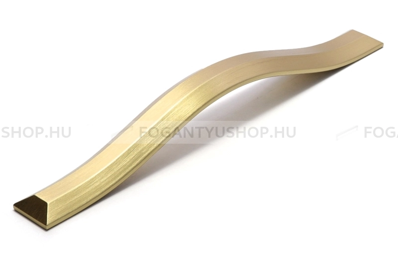 RUJZ DESIGN Fogantyú - 631.22b színes - Szálcsiszolt arany  - Alumínium - Több méretben gyártott színes fém bútorfogantyú