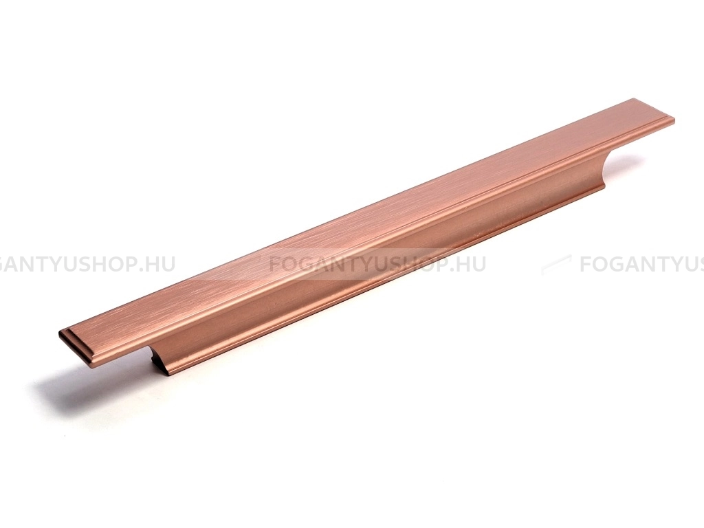 RUJZ DESIGN Fogantyú - 651.24 - Szálcsiszolt rosegold  - Alumínium - Több méretben gyártott színes fém bútorfogantyú