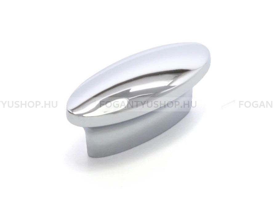 RUJZ DESIGN Gomb fogantyú - 25 311.20 - furattáv 25 mm - Fényes króm Cr - Zamak fém ötvözet - Fém gombfogantyú, bútorgomb (szögletes, kerek)